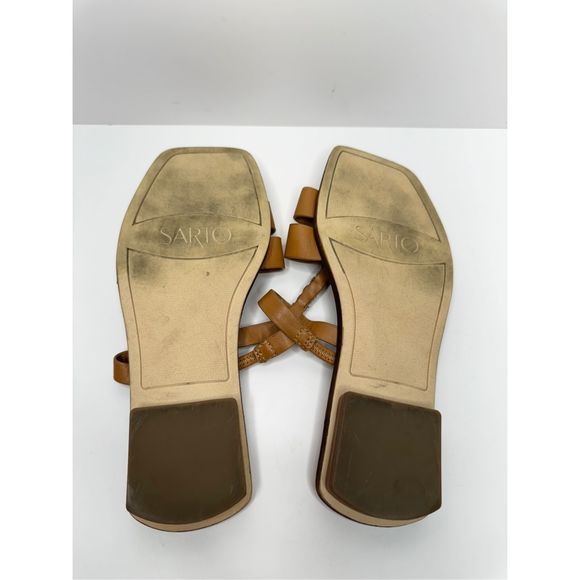 Franco Sarto Sandals Womens Size 5 Tan Effy Open Toe Leather Sandal - Picture 9 of 11